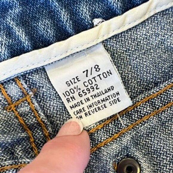 New York Jean Co Vintage Jeans High Rise Size 7/8 Straight Leg Juniors - Picture 8 of 9